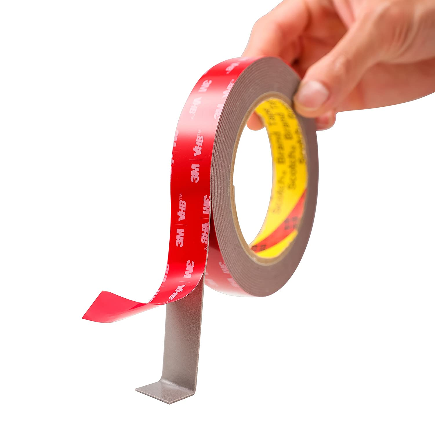 Double Sided Tape, Heavy Duty Mounting Tape, Very High Bond Waterproof Foam Tape, for LED Strip Lights, Car Decor, Home Decor and Office Decor (Gray,0.78 Inch X 15.6Ft)， Made of 3M Tape image number 2