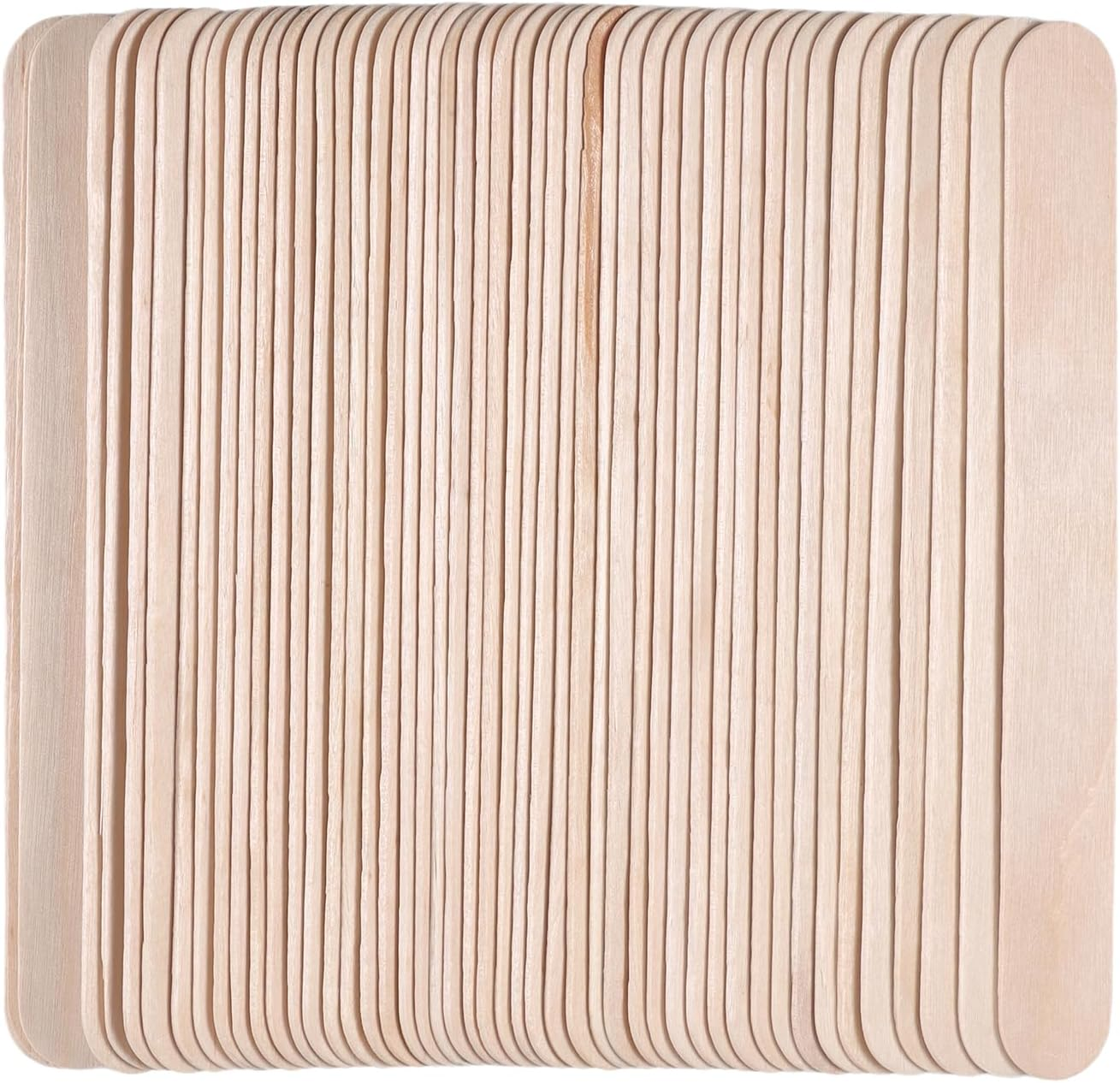 100/500Pcs Wooden Eyebrow Waxing Sticks Wood Spatula Woman Wood Body Hair Removal Sticks 6-Inch Jumbo Wooden Carft Stick Popsicle Ice Cream Sticks (500Pcs) image number 4