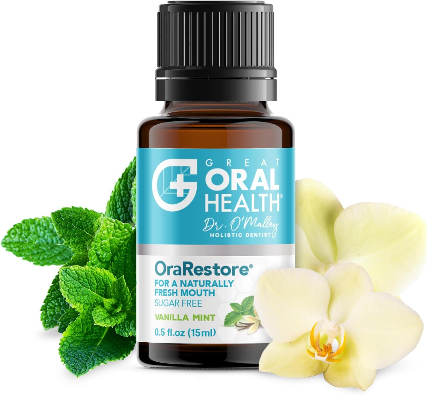 Orarestore Bad Breath Treatment for Adults Halitosis: Dentist Formulated Oral Rinse Concentrate Tooth Oil Liquid Toothpaste, Fresh Breath Mouthwash for Dry Mouth, Oral Care, Healthy Gums & Teeth 15Ml image number 2
