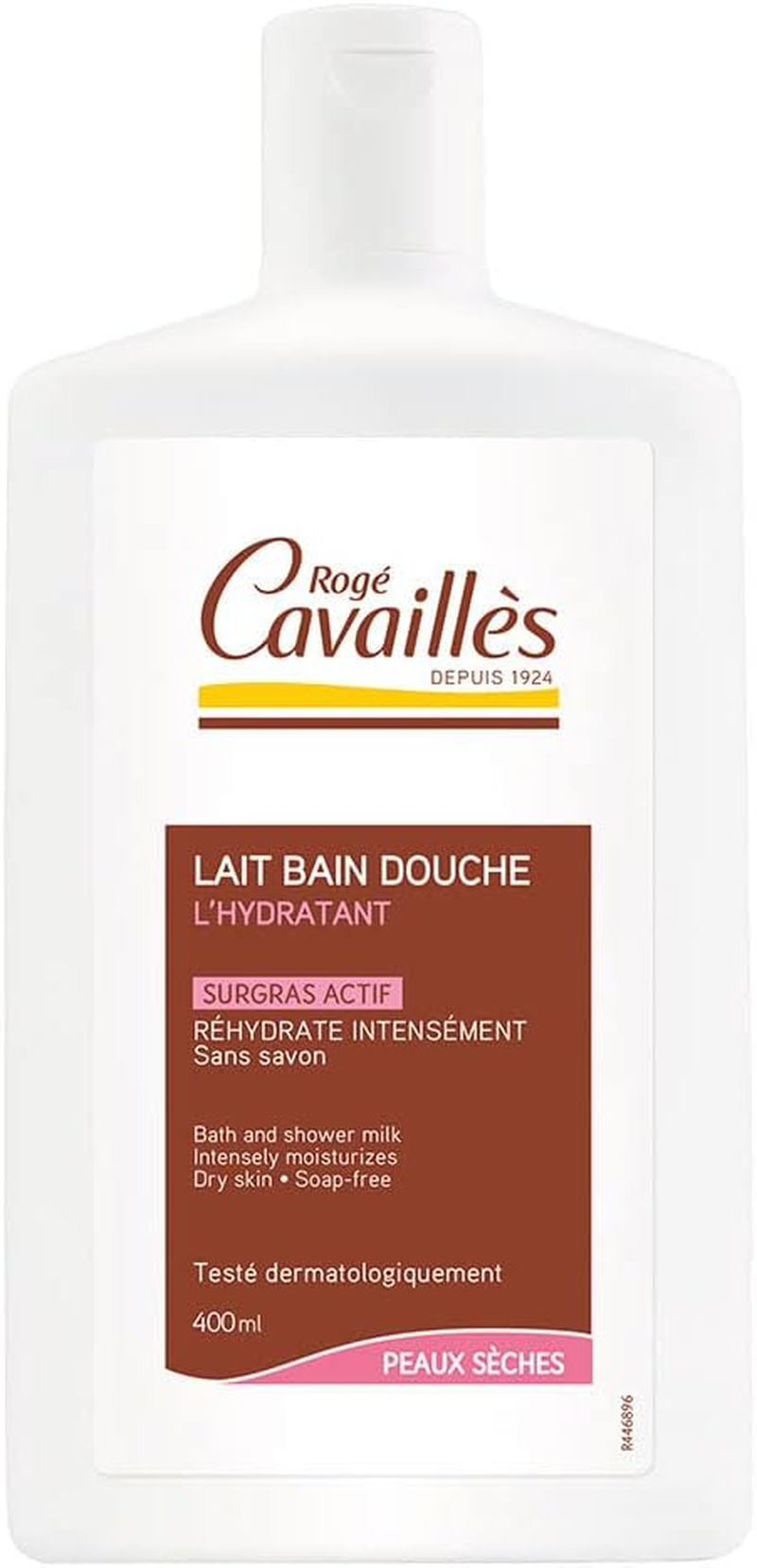 Roge Cavailles Moisturising Bath and Shower Milk Dry Skins 33% Free 400Ml