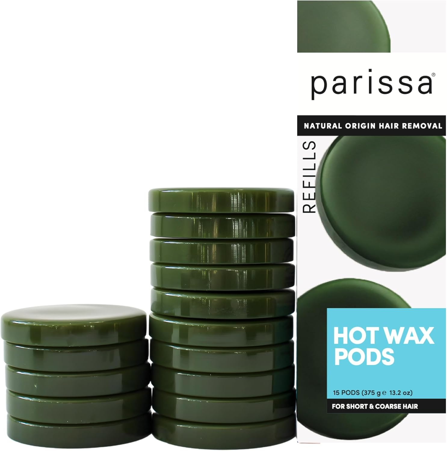 Parissa Hot (Hard) Wax Refill Pods for Short and Coarse Hairs image number 1