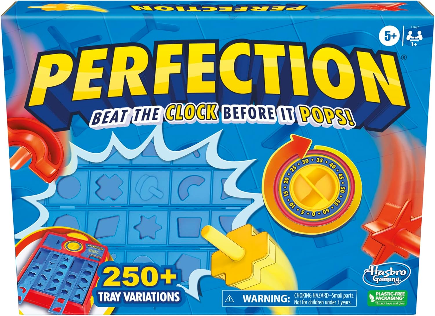 Perfection Game for Kids Ages 5 and Up, Pop up Game, Customize the Tray for over 250 Combinations, Kids Games, Games for 1+ Players image number 6