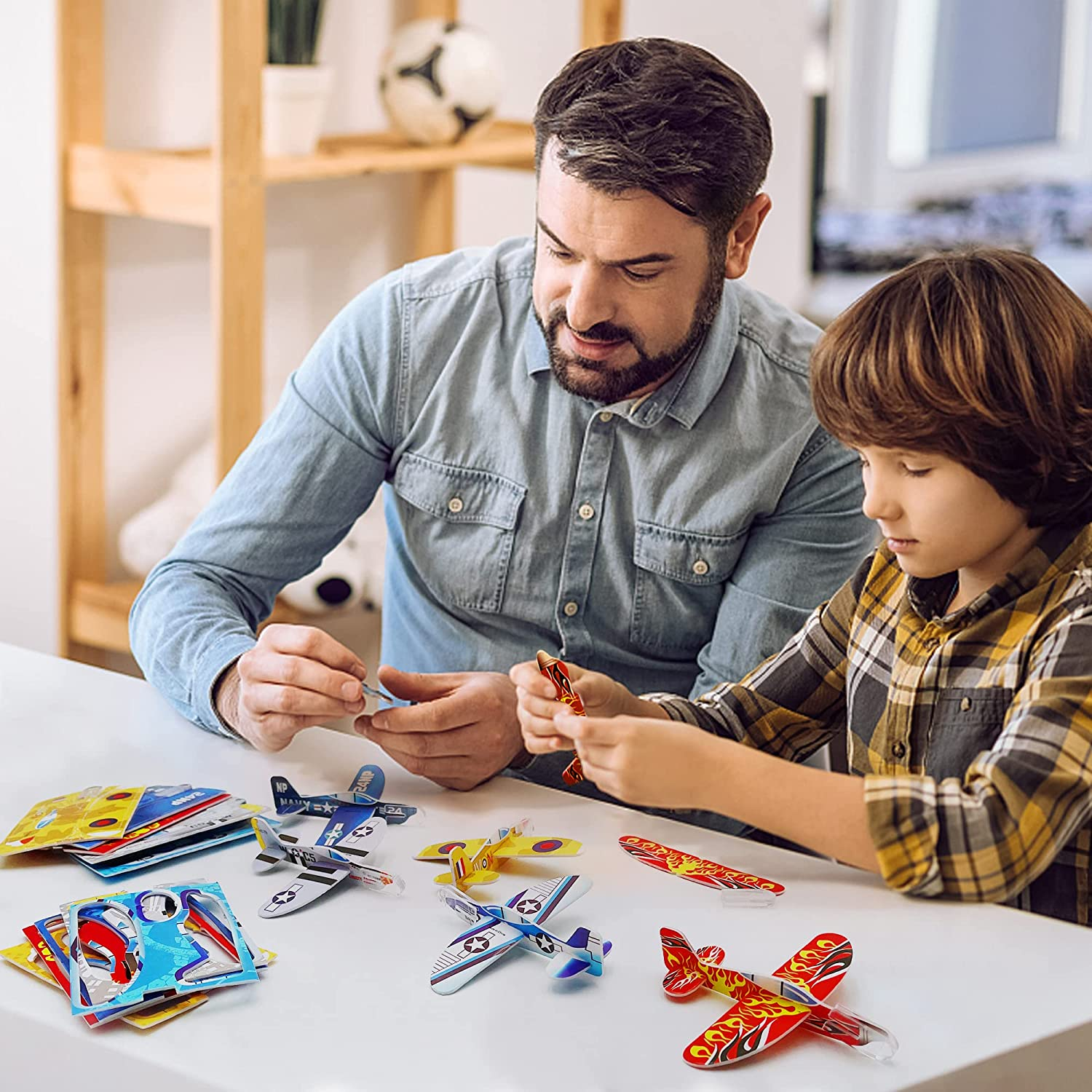 XIPEGPA 60 PCS Glider Planes Bulk Foam Airplane Gliders Toy for Kids Paper Airplane Toys Set for Birthday Party Favor Goodie Bag Stuffers Classroom Prizes Boys and Girls image number 6