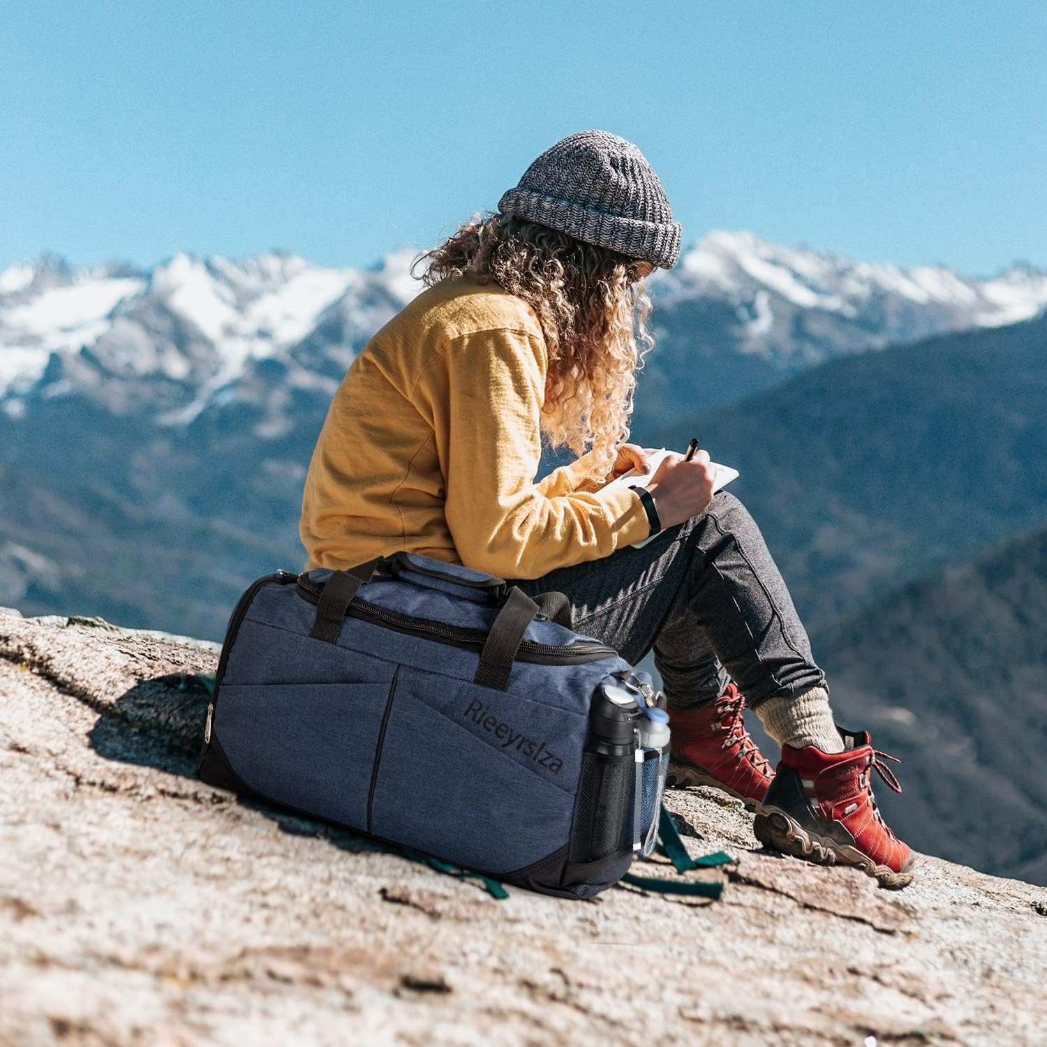 Sport Duffle Bag Sports Gym Bag with Shoes Compartment image number 4