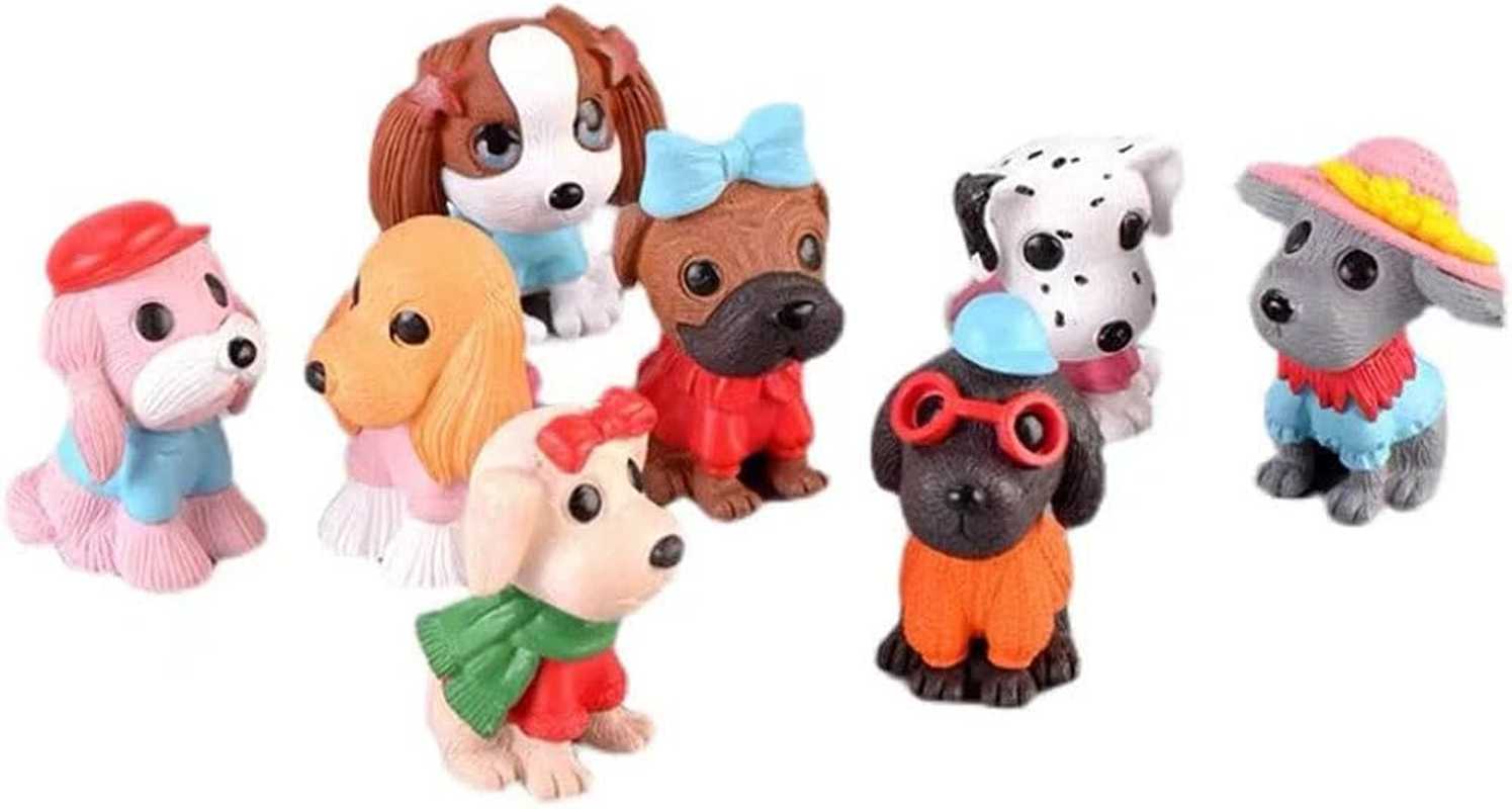 8Pcs Dog Cake Topper, Puppy Cake Topper Cupcake Topper, Mini Dog Puppy Figurines Toy, Dog Cake Decorations for Kids Birthday Baby Shower Dog Animal Theme Party Supplies image number 6