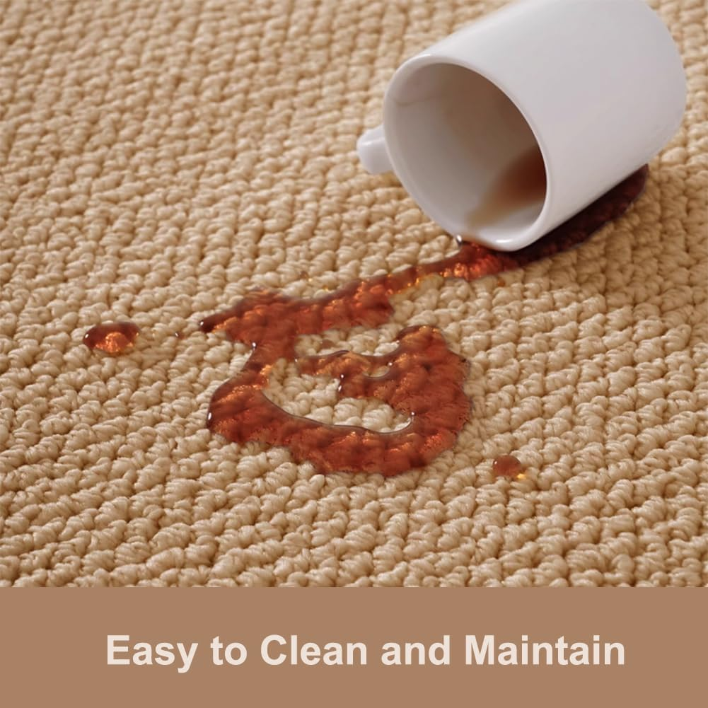 Office Chair Mat for Hardwood Floor, 120 X 90Cm, under Desk Rug for Rolling Computer Chair, anti Slip Floor Protector, Khaki image number 2