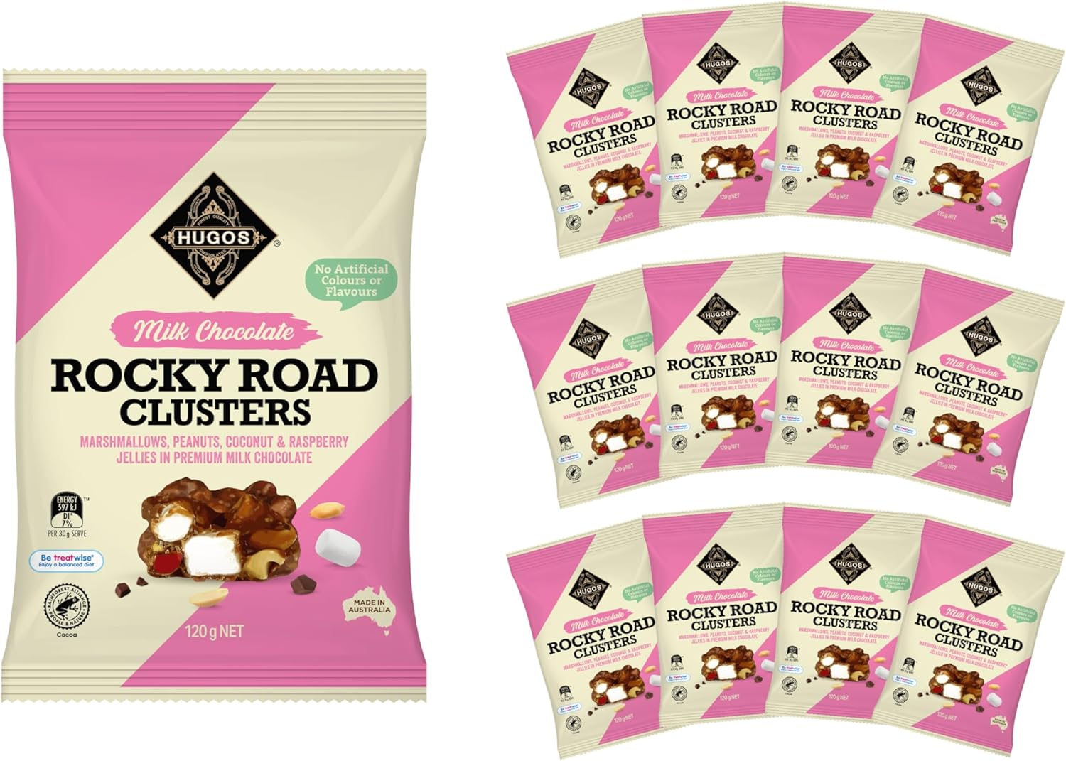 Hugos Rocky Road Clusters 120 G image number 1