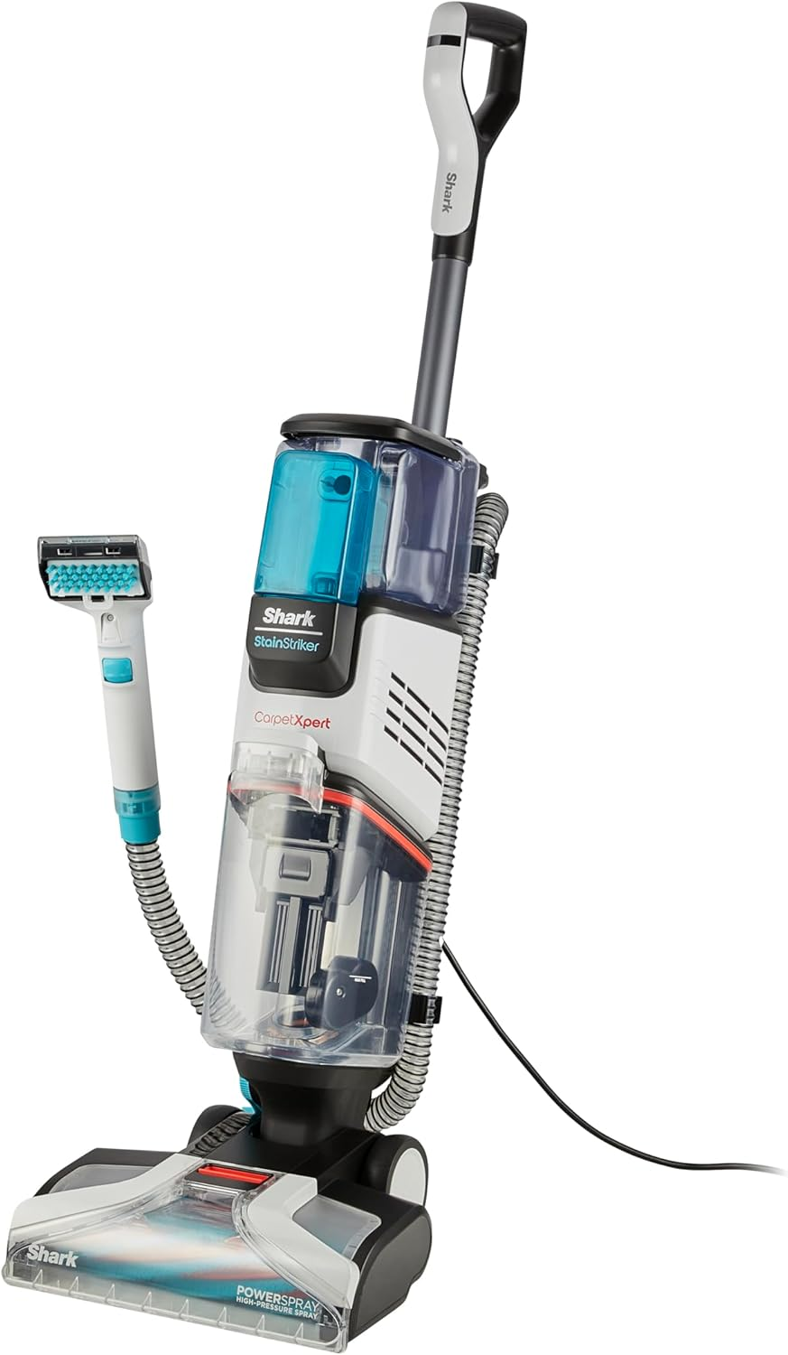 Shark Carpetxpert Deep Carpet Cleaner with Built-In Stainstriker, Portable Upholstery Cleaner, Powerful Dual-Action Stain & Spot Remover, EX200ANZ, White image number 3