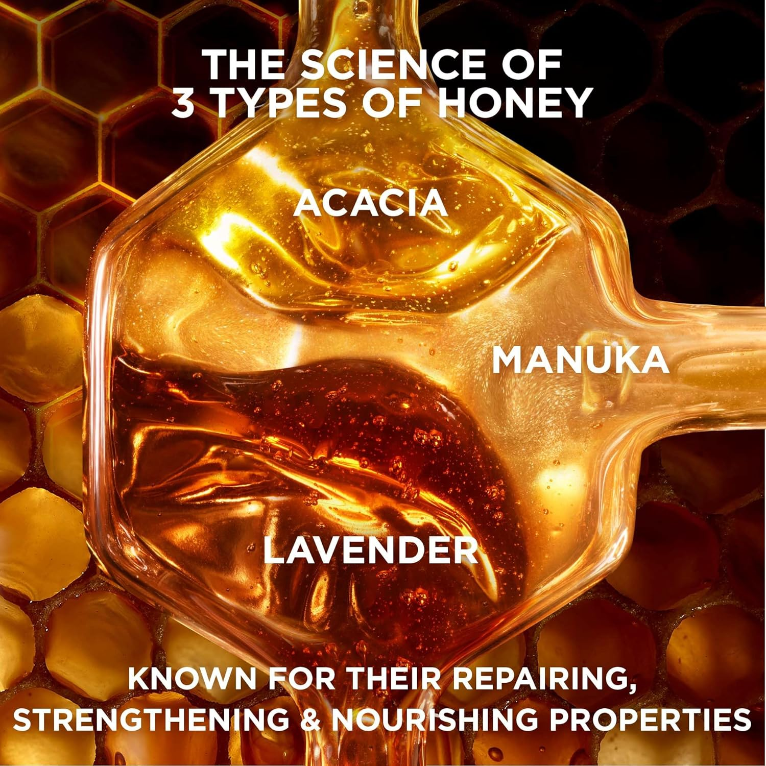 Garnier Hair Care Whole Blends Honey Treasures Repairing Shampoo 12.5 Fluid Ounce image number 1