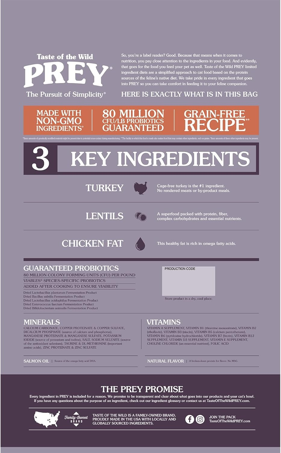 Taste of the Wild Prey - Turkey Cat 2.7Kg image number 4