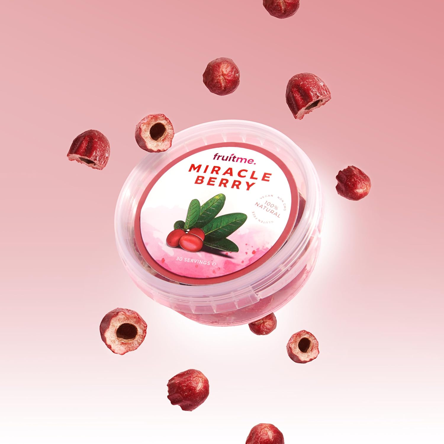 Miracle Berry Whole Fruit - 30 Gently Dried Miracle Fruit Seedless Halves - Sweeten Those Sour Moments with Unique Taste Changing Magic Berry image number 4