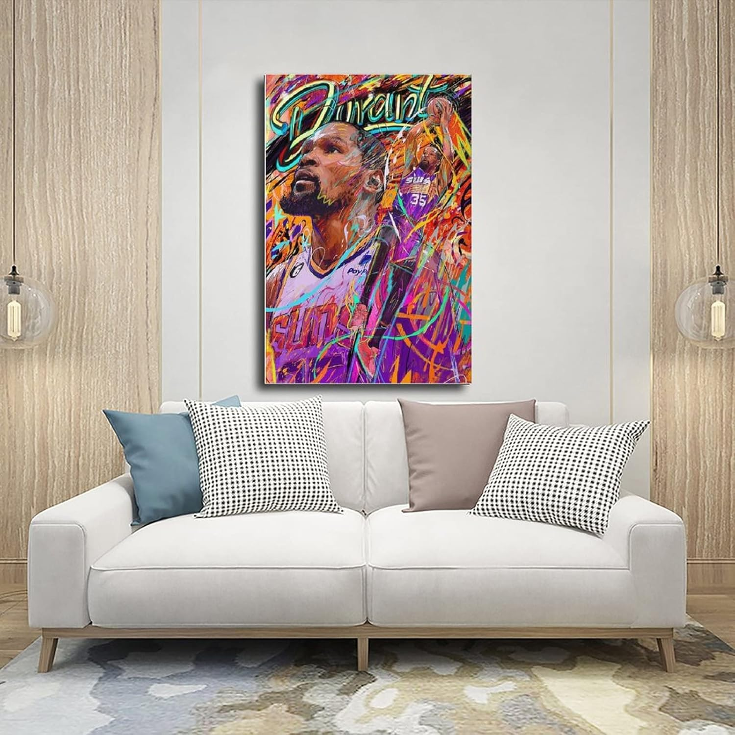 YANGGUANG Kevin Durant Poster Canvas Poster Bedroom Decor Sports Landscape Office Room Decor Gift Unframe: 12X18Inch(30X45Cm) - Kevin Durant Poster image number 6