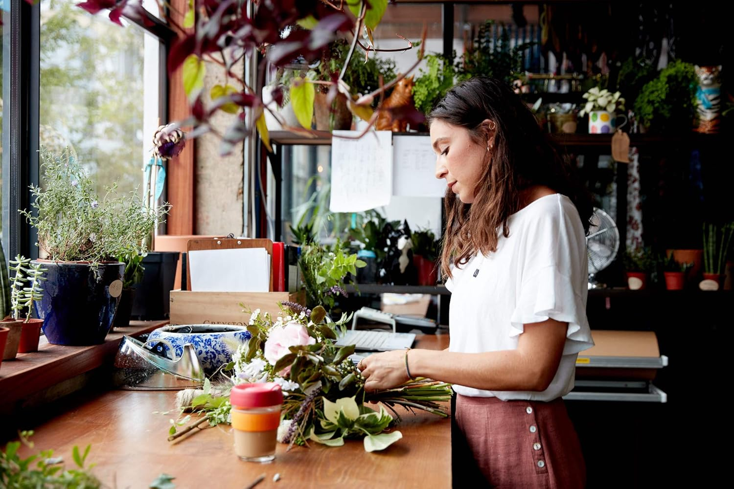 Keepcup Brew, Reusable Coffee Cup - Tempered Glass and Splashproof Sipper, M 12Oz/340Ml - Black