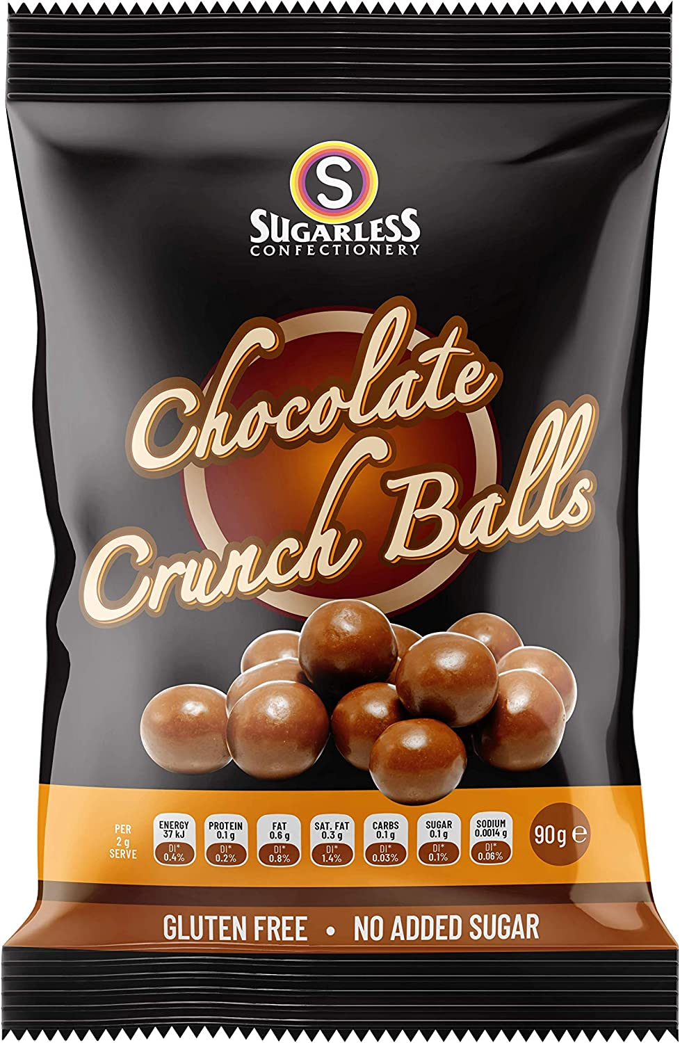 Sugarless Confectionery Chocolate Crunch Balls 70 G image number 4
