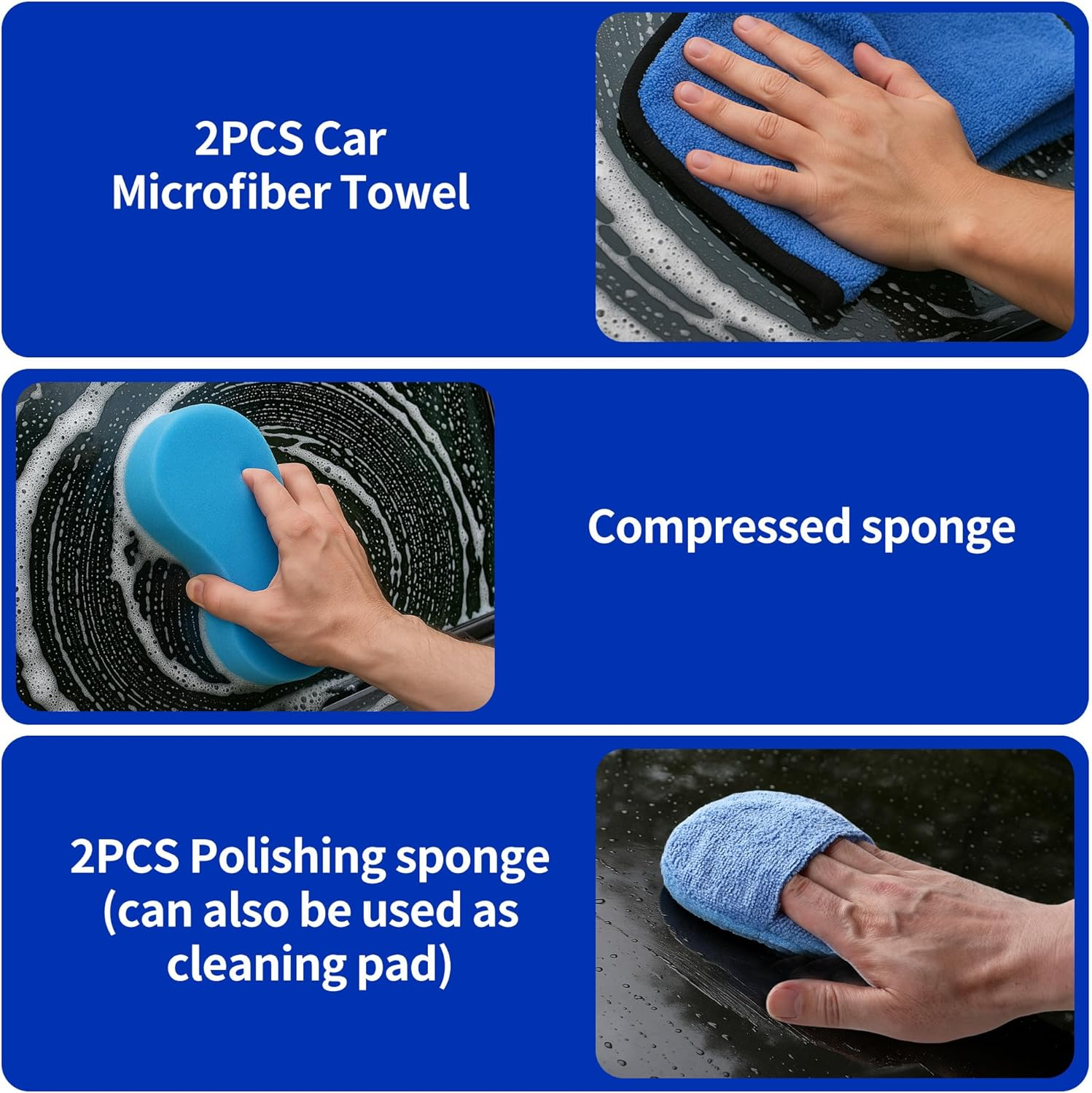 31 Piece Car Cleaning Set, Car Care Set, Car Cleaning Set Complete for Interior and Exterior Surface, Car Detailing Brush, Car Wash Set, Car Cleaning Set for Air Vent, Wheels, Household Surfaces