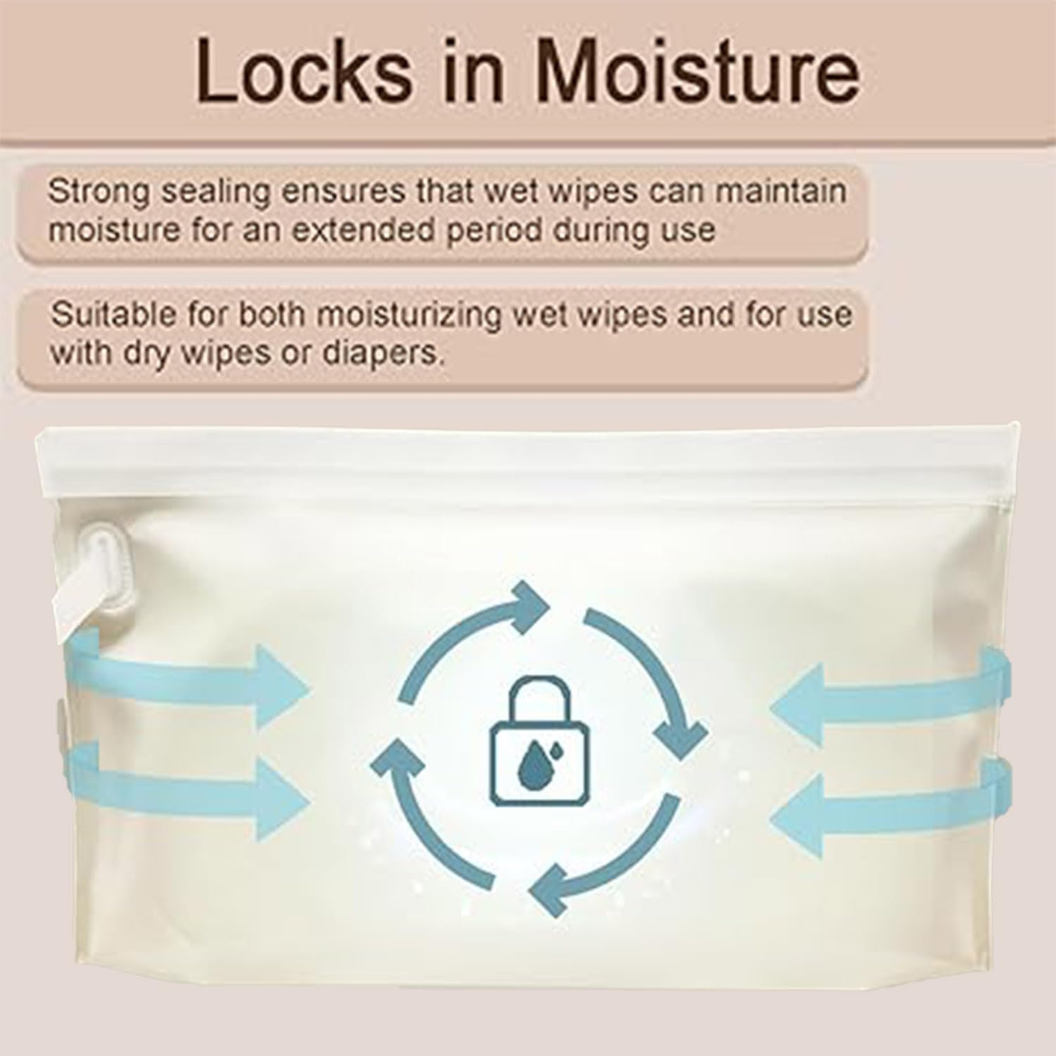 3 Pack Wet Wipe Pouch Wipe Dispenser, Travel Wipes Case Refillable Wet Wipe Bag Travel Wipes Dispenser Wipe Pouches,Portable Refillable Wipe Holder Wipes Container Travel Wipes Case Wipes Dispenser image number 6