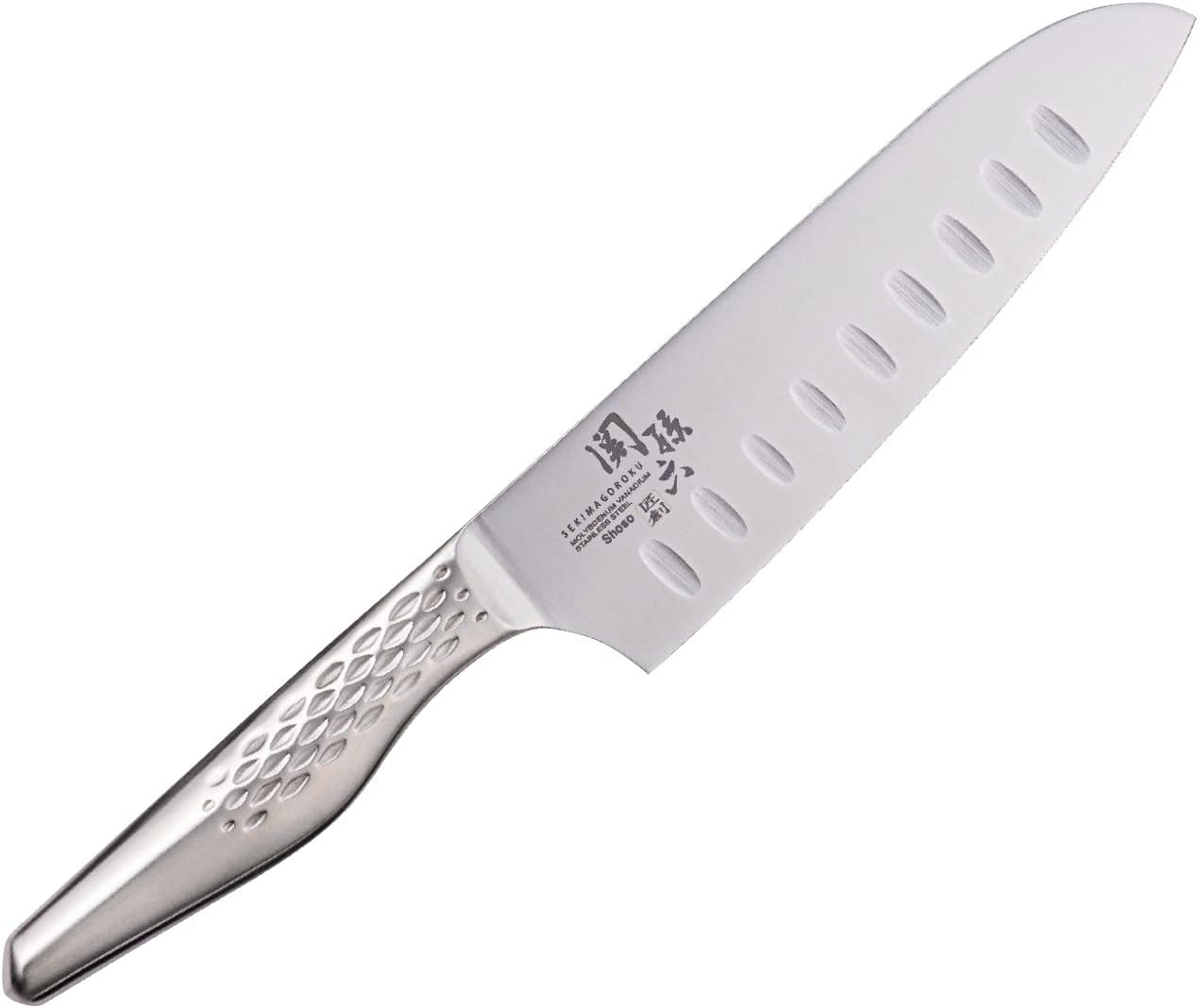 Kai Kai AB5157 Santoku Knife Dimple, Seki Magoroku Artisan Product, 6.5 Inches (165 Mm), Made in Japan, Dishwasher Safe image number 1