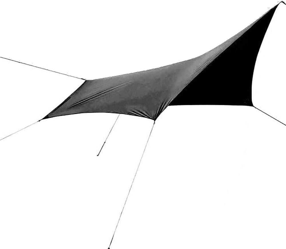 Canadian East X Ogawa CETO1023 Outdoor Camping Tarp Pentagon Black image number 6