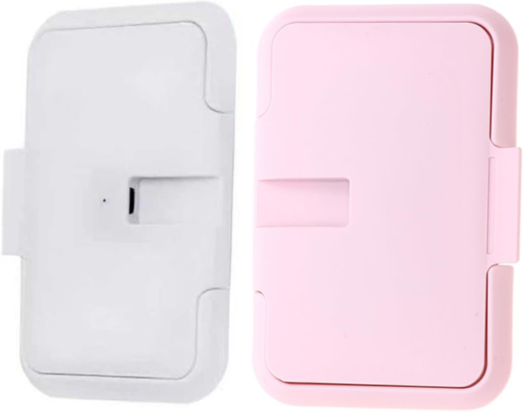 Cabilock 2Pcs Portable Wet Tissue Heater for Car Outdoor Use Diaper Wipes Warmer
