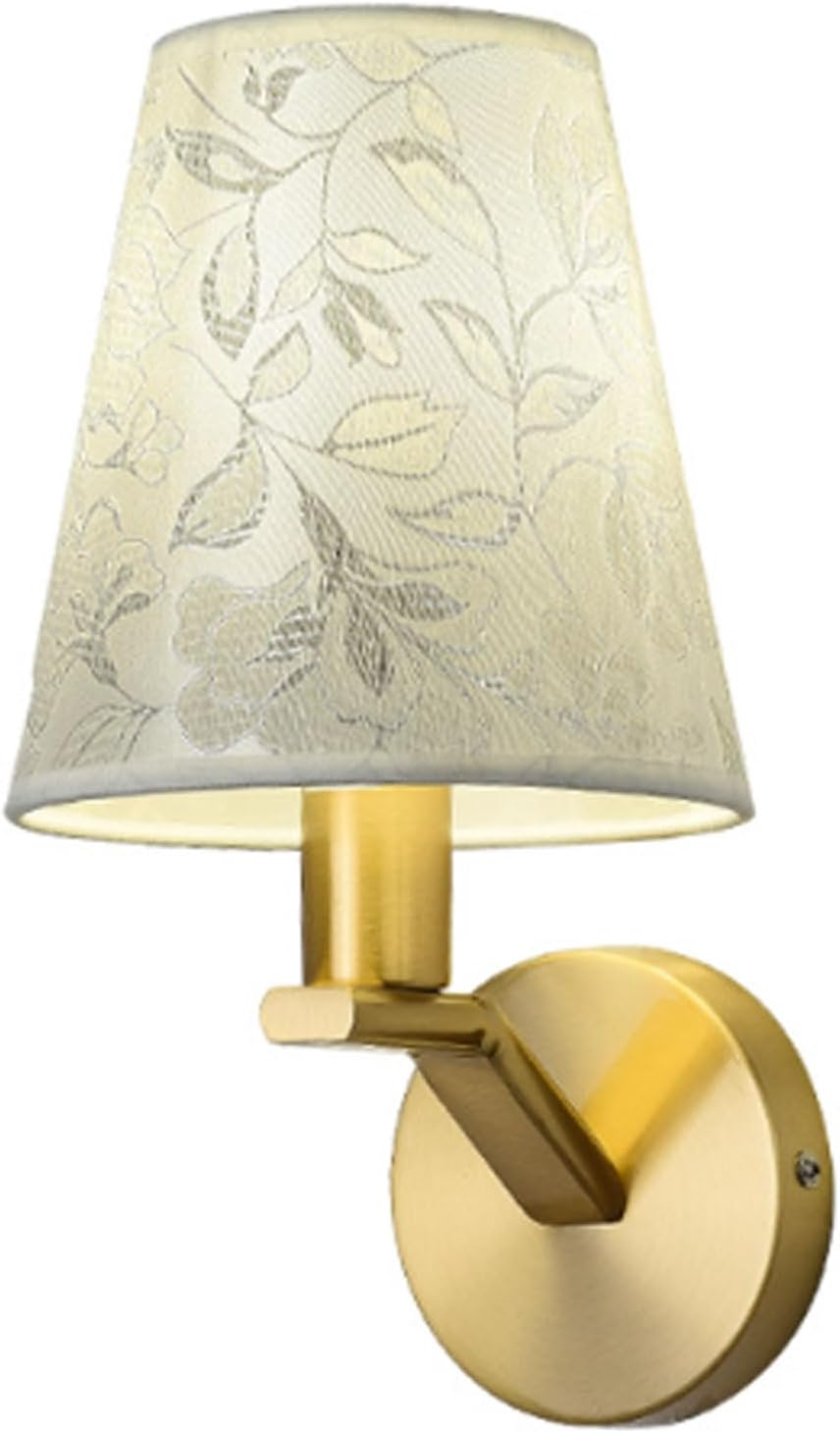 Wall Lamp Reading Wall Lights Wall Sconces Fixtures with Fabric Lampshade Gold Wall Sconces Lighting for Hallway Living Room Wall Lighting image number 1