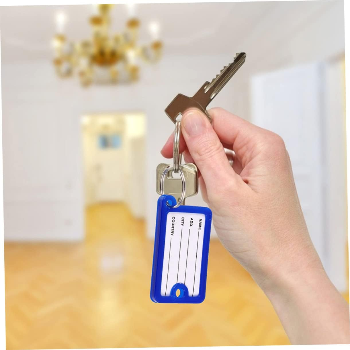 NAMOARLY 40Pcs Multi-Function Luggage Tags Markers Key Tags for Suitcases Keyring image number 2