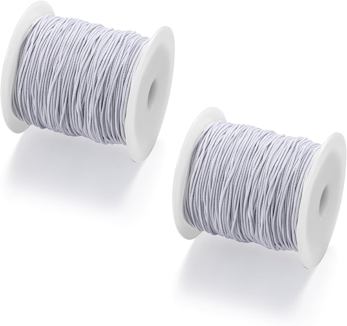 JOWILIN Elastic String for Bracelets, 2 Roll 1.2Mm 100M Sturdy Stretchy Bracelet String, Durable Elastic Cord for Jewelry Making, Beading, Necklaces, Sewing, Crafts (White) image number 4