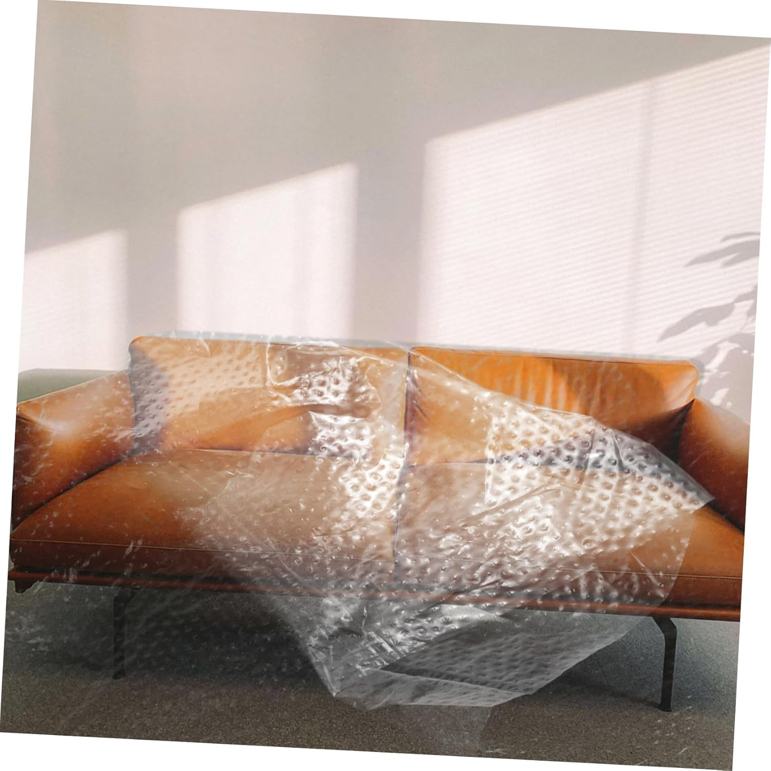 3 Rolls Pre-Taped Masking Films Furniture Protective Film Car Masking Tape Plastic Cover for Painting image number 5