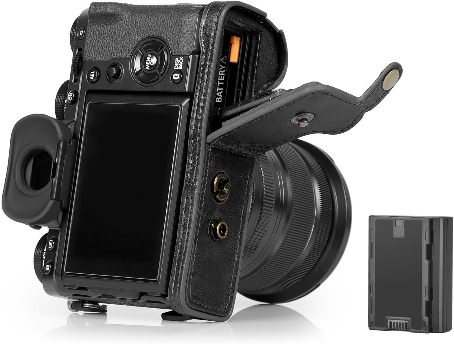 Megagear Ever Ready Genuine Leather Camera Case Compatible with Fujifilm X-T5