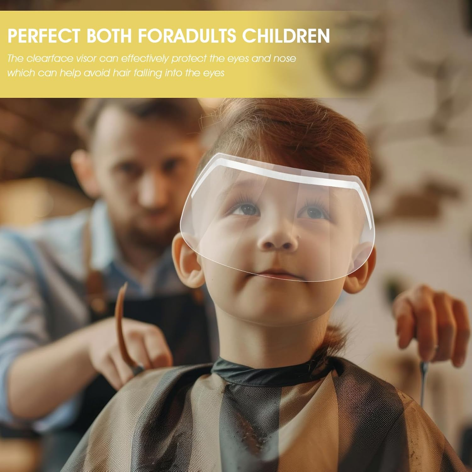 Thinp 50Pcs Shower Face Eye Shields,Clear Eyebrow Shower Shield Visors Disposal Shower Visor for Adults Shower Goggles Waterproof Shower Face Shields for Makeup Protector Hairspray Eyelid Aftercare