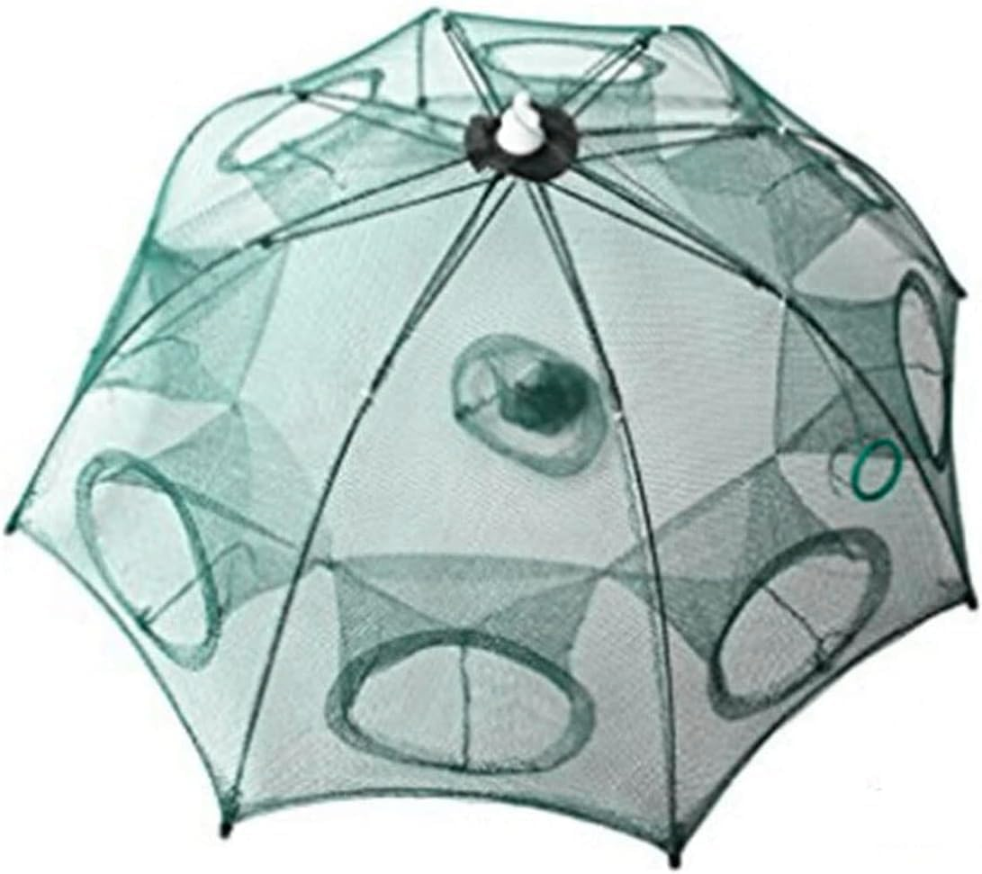 Crawfish Trap，Crab Fish Trap,Foldable Fishing Bait Cast Net Cage with Nylon Rope for Catching Small Bait Fish Eels Crab Lobster Minnows Shrimp 2 Pack image number 2