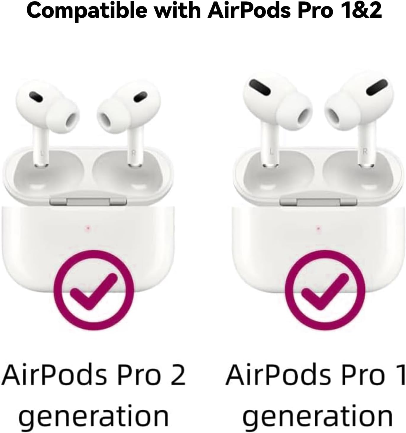 Tzylomirx 4 Pair Replacement Ear Tips for Airpods Pro/Pro 2Nd with Noise Reduction Hole, Silicone Material, Built - in Dust Guard Screen, Includes Cleaner Pen Kit, 4 Sizes (Xs/S/M/L)-White image number 5