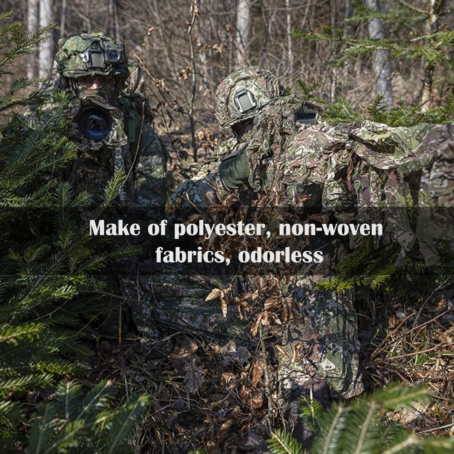 EKIND Multi-Functional Self-Adhesive Camouflage Tape Wrap, Waterproof and Non-Slip for Hunting Guns, Knife Handles, Camping Gear and More - 14.7Ft Total Length (4 Type Camo, Pack of 4) image number 2