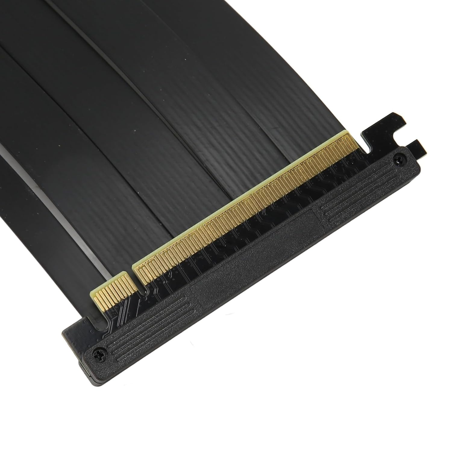 PCIE 4.0 X16 Riser Cable, High Speed Flexible Right Angle PCIE Port GPU Graphic Card Extension Cable, Dual Reverse PCIE 4.0 Extender Riser Cable for Gaming image number 4