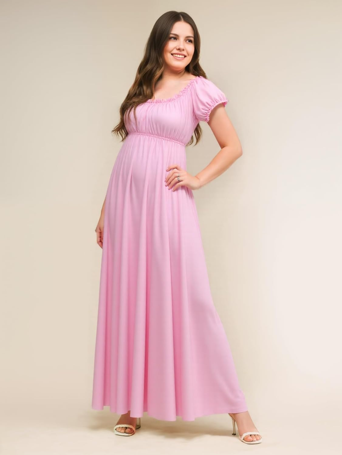 Regency Dress for Women Victorian Tea Party Gown Dresses Empire Waist Regency Costume Victorian Luxurious Satin Wedding Dress image number 2