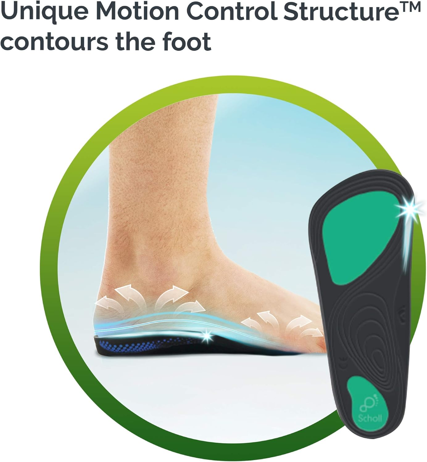 Scholl In-Balance Arch Orthotic Shoe Insole Large Size 9-11 1 Un image number 2