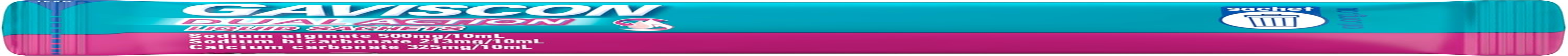 Gaviscon Dual Action Heartburn and Indigestion Relief Liquid Sachets Peppermint Flavour 24 X 10Ml image number 4