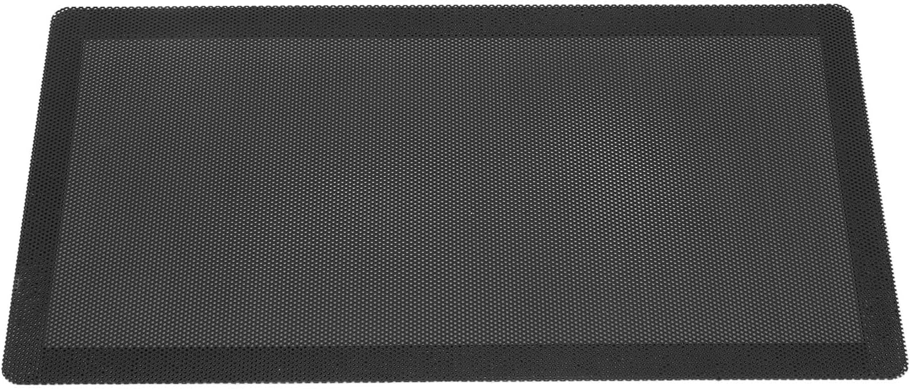 Pc Dust Cover, 12X24Cm Fan Dust Filter Mesh, PC Fan Dust Mesh Filter PVC Computer PC Case Dust Proof Filter Cover, Black, 10Pcs