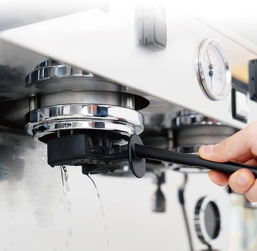 Watchget Espresso Coffee Machine Cleaning Brush with Detachable 360&deg; Nylon Bristles - Group Head Cleaning Tool V2 58Mm image number 2