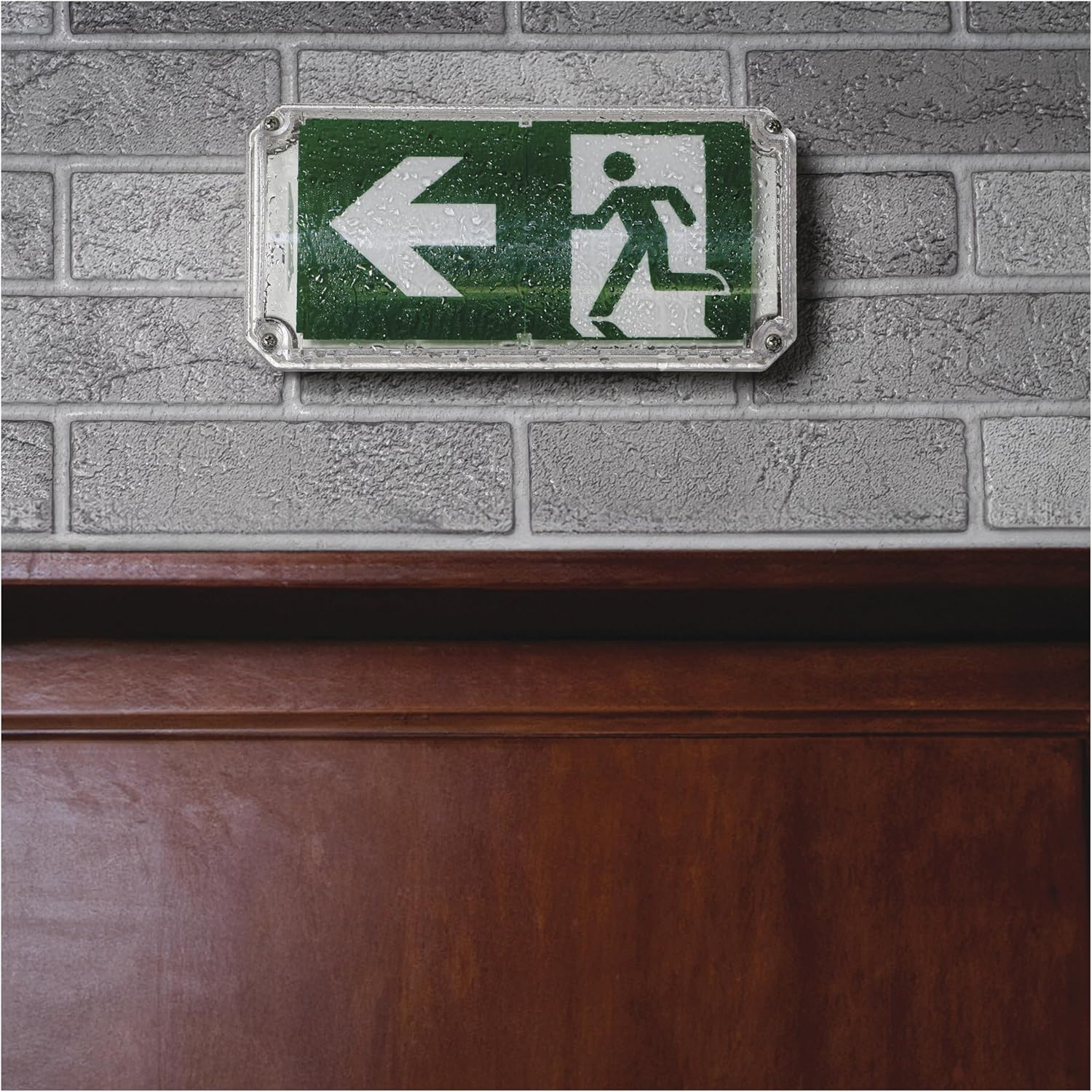 EMOS - LED Security Light Nessi 3W with Battery - Anti-Panic Lighting with Manual and Auto-Test Button - 3 Hours Emergency Mode - Surface-Mounted - Cool White Light - Also for Wet Rooms - White image number 2