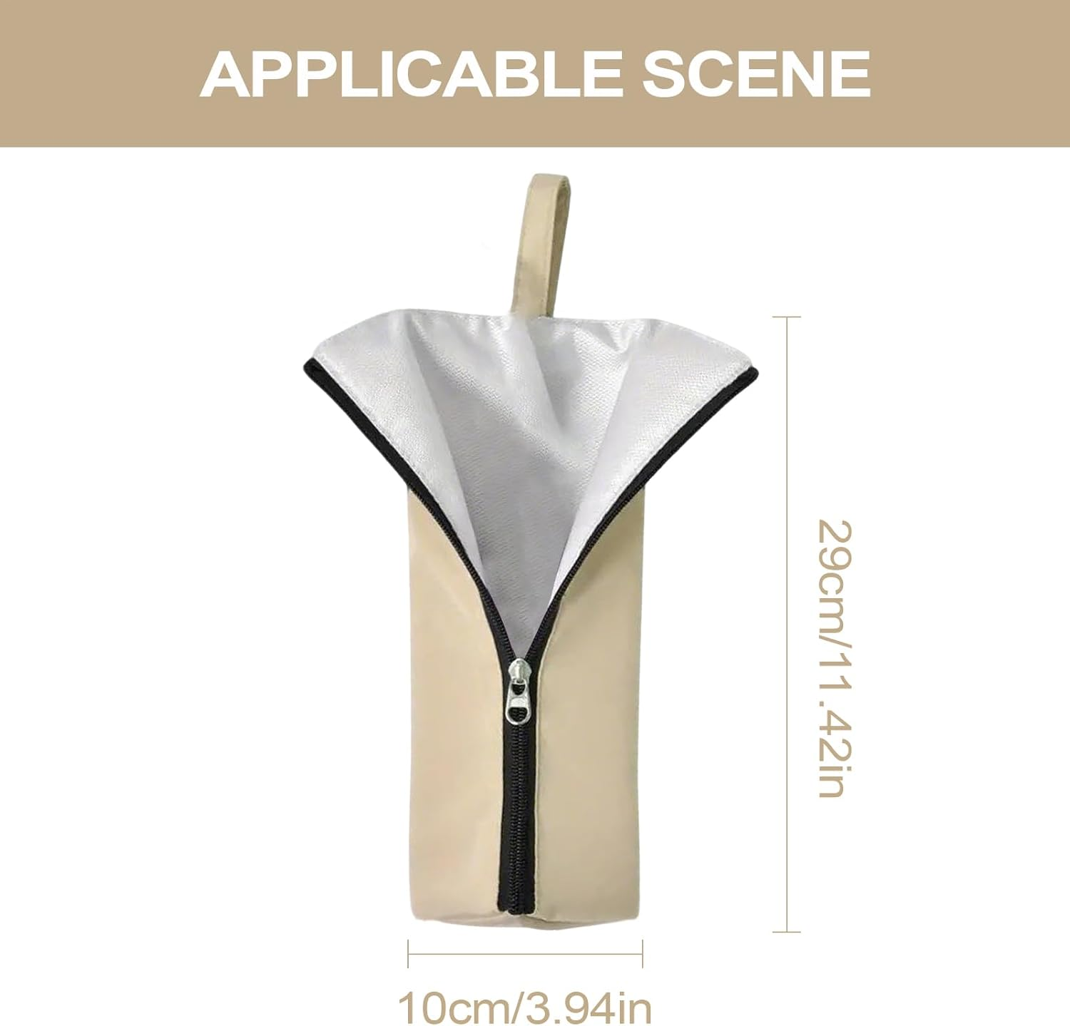 Hair Tool Bag | Heat Resistant Straightener Cover,Dust Waterproof Hair Straightener Organizer for RV Hairstylist Travel Salon Bathroom Home Makeup Station - Pink image number 6