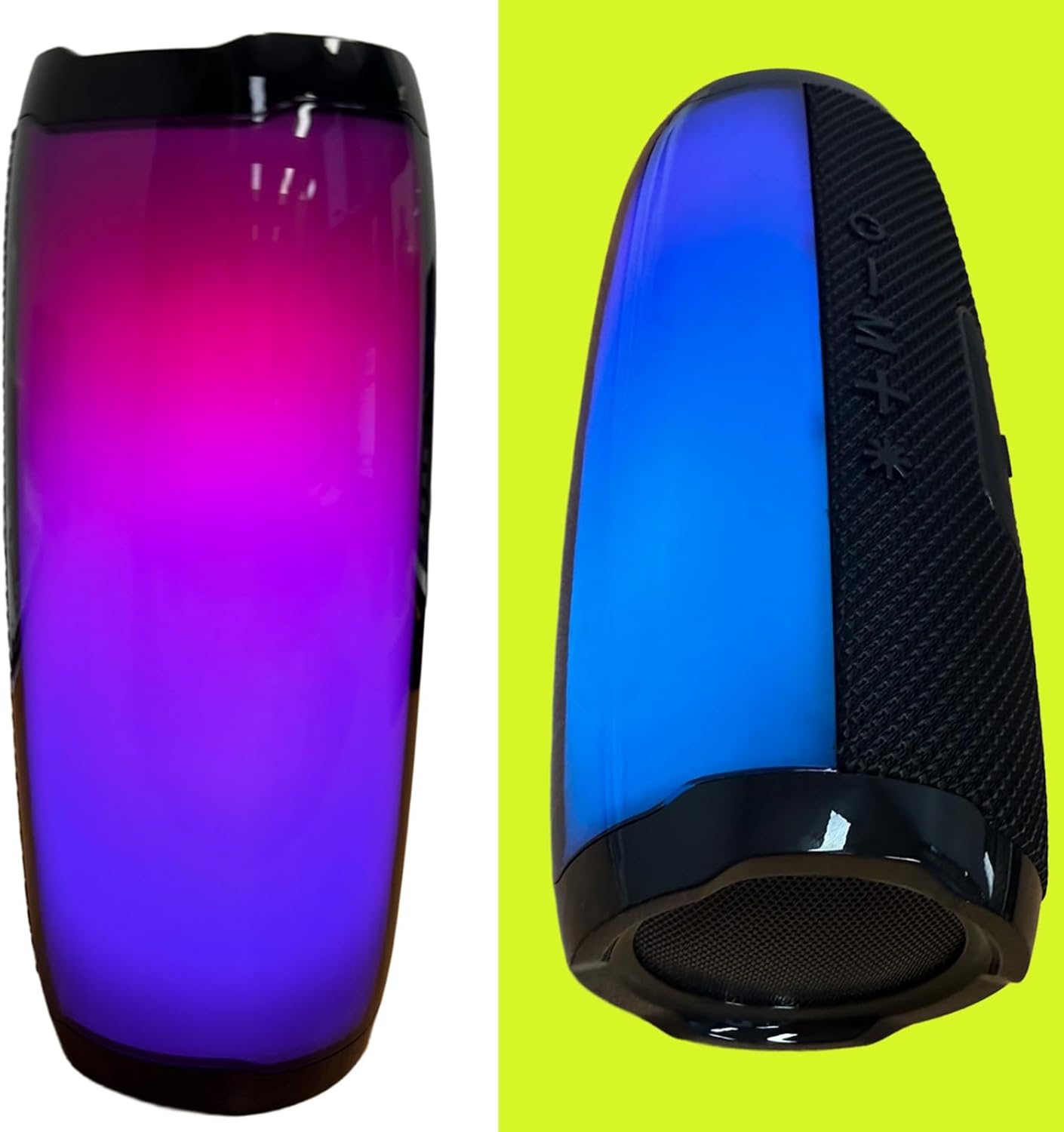 Portable Bluetooth Speaker with RGB Lights, Dual 5W Bass, Built in MIC to Suport Hands-Free, FM Radio, 1200Mah Battery, Aux/Usb/Micro SD &ndash; Light-Up Wireless Speaker with 10M Range image number 3