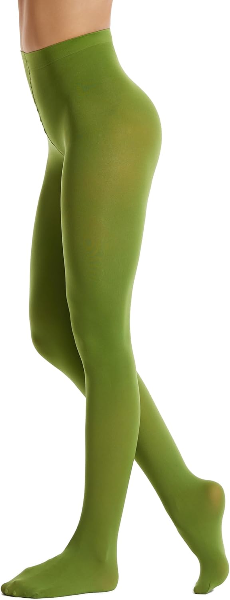 Frola Women'S 80 Denier Soft Semi Opaque Solid Color Footed Pantyhose Tights image number 2