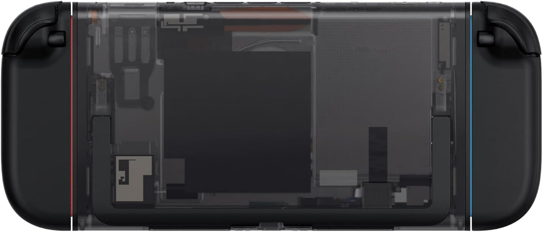 Extremerate Replacement DIY Rear Back Plate for Nintendo Switch 2 Handheld Console, Custom Housing Cover Shell Case for Switch 2 (Without Kickstand) - Clear Slate Black - Clear Blue image number 5