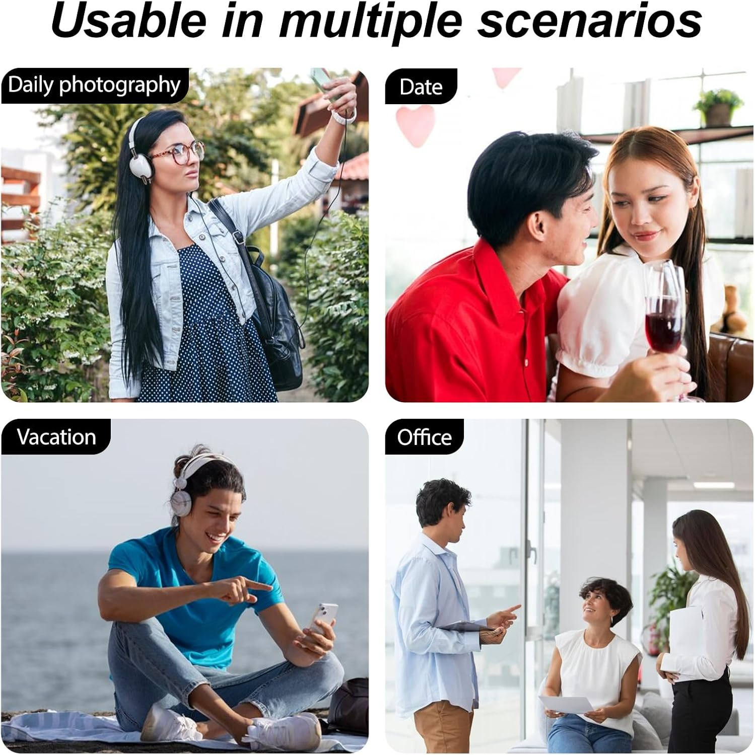 Roseflower 2Pcs Hair Fibers for Thinning Hair, Undetectable Natural Hair Thickening Fibers, Hair Building Fibers for Women and Men, Thicker Fuller Hair Conceals Hair Loss, Black 27.5G X 2