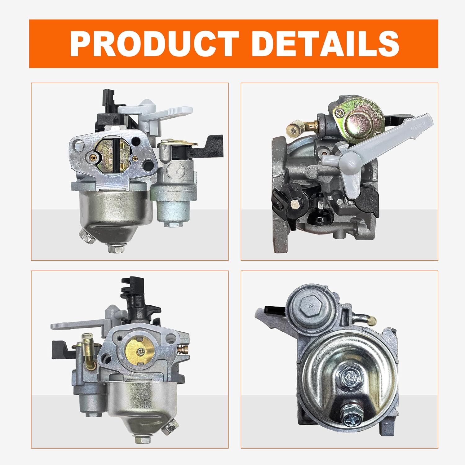 HUAYI P19 Carburetor for Honda GX160 GX200 5.5HP 6.5HP 16100-ZH8-W61 16100-ZL0-W51 Predator 196Cc 212Cc 224Cc OHV Engine image number 5