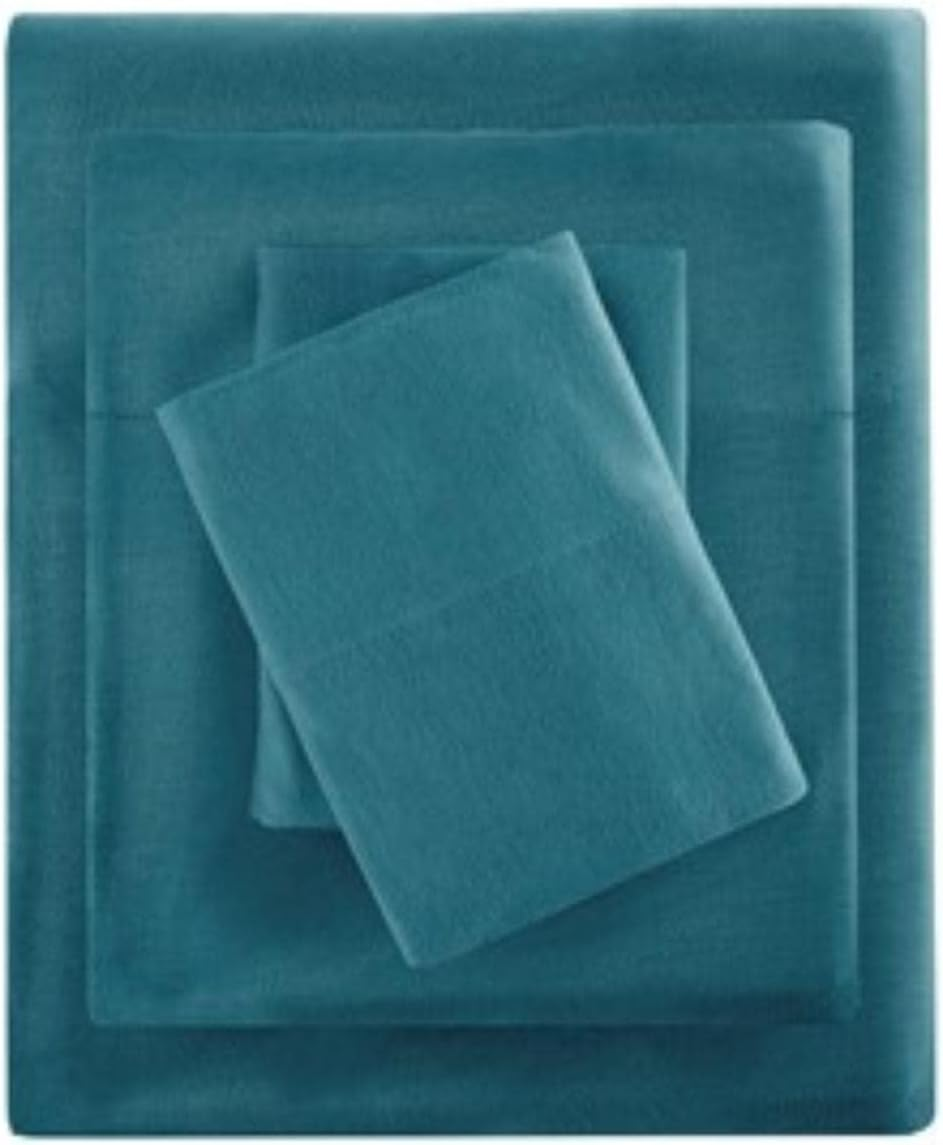 Intelligent Design Bed Sheet Set Bedding, ID20-1252, Fabric, Teal, King Size