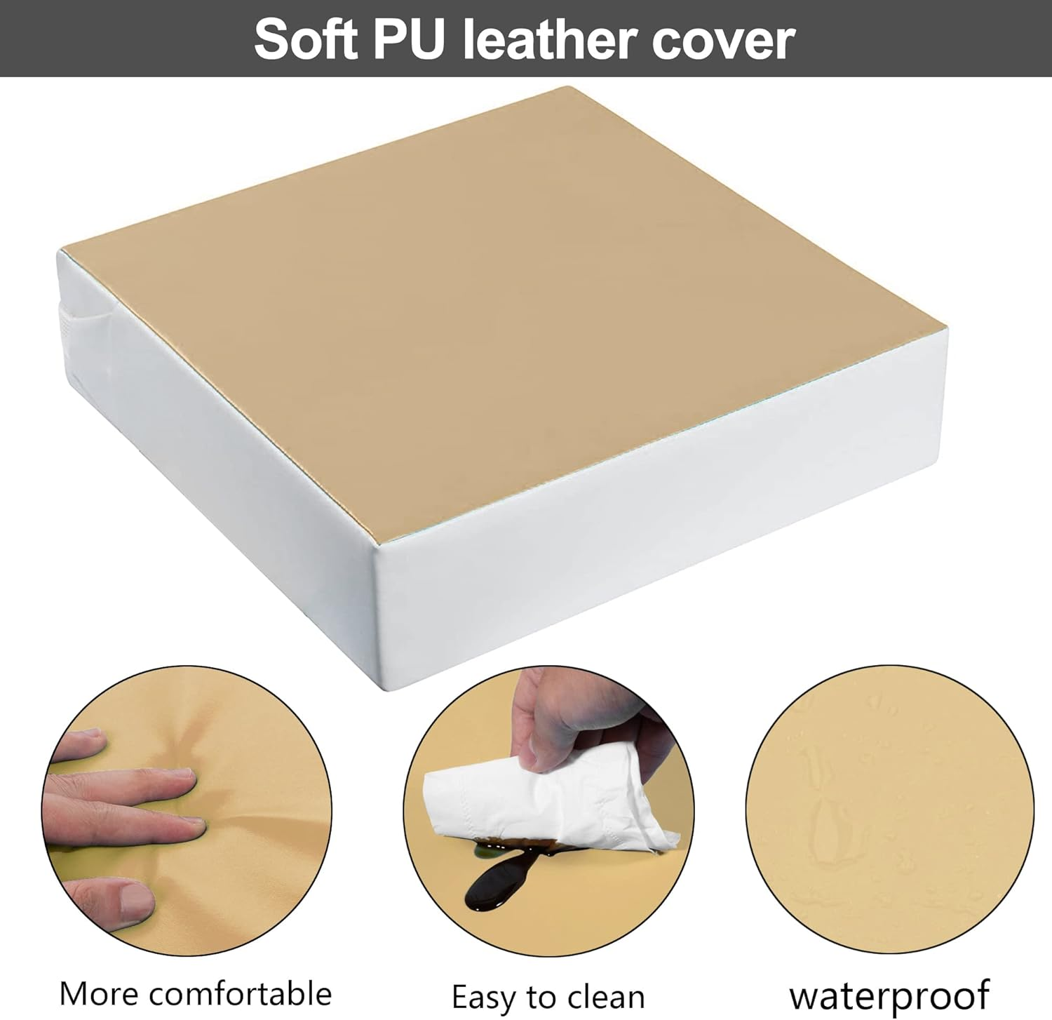 Kalawen Toddler Booster Seat for Dining Table - Khaki image number 5