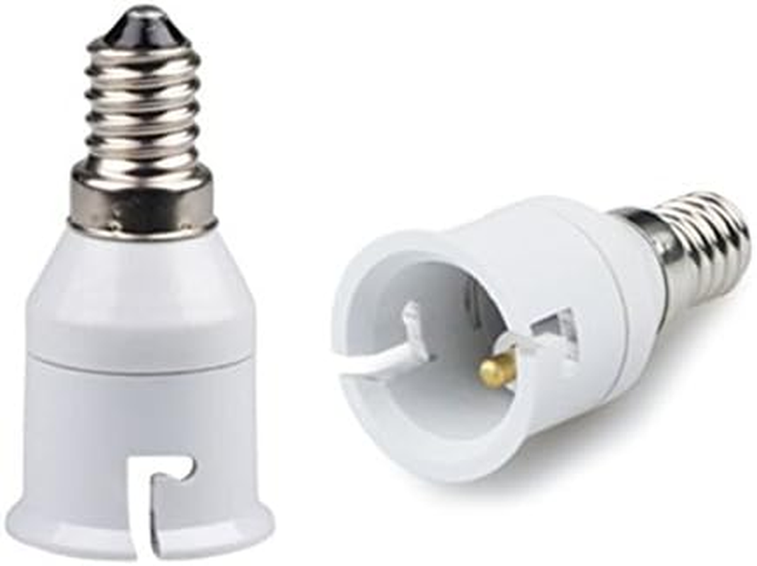 E-Simpo&reg; 5-Pack E14 to B22 Adapter, E14 Lamp Base (Male Part) to B22 Lamp Holder (Female Part) Converter, CE Rohs Z1044 image number 1
