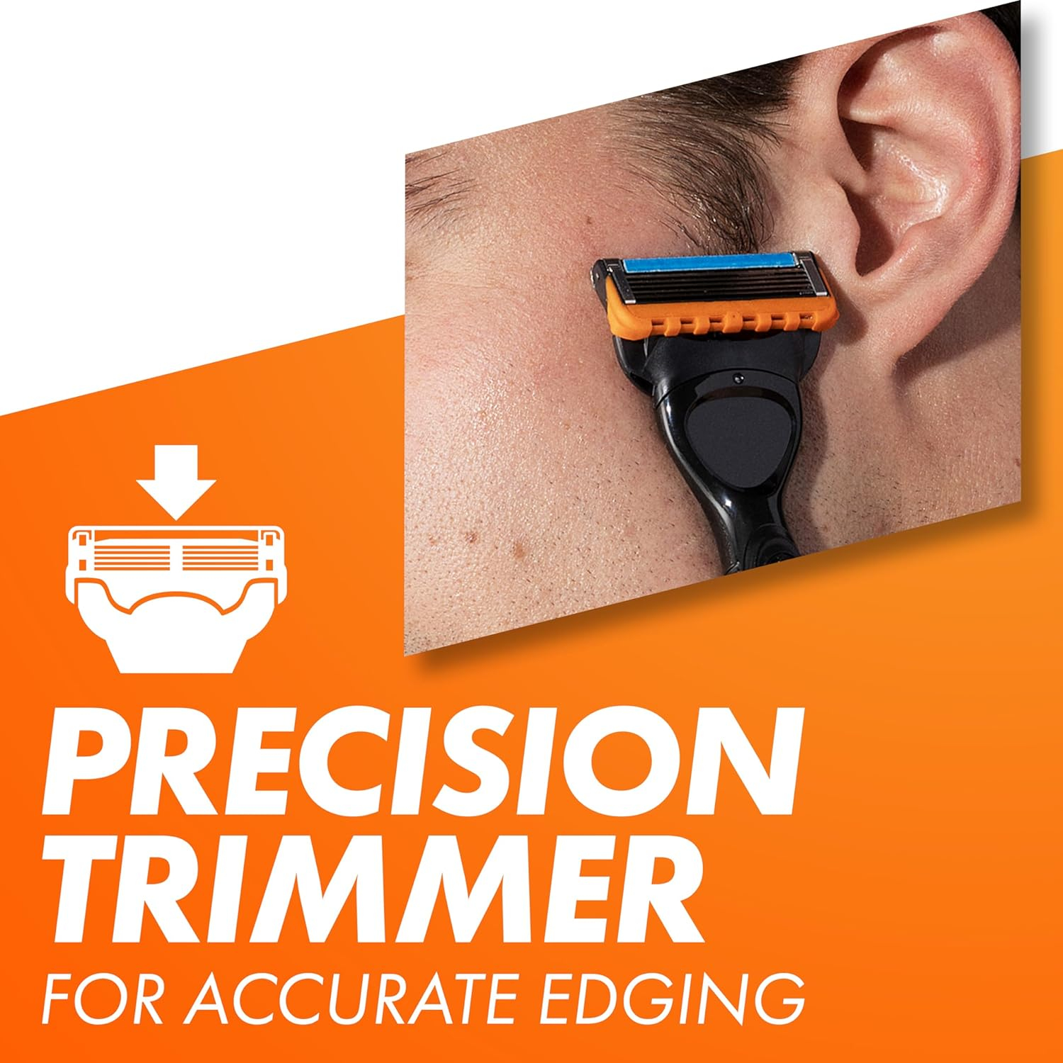 Gillette Fusion5 Razor 1 Count Replacement Cartridge 4 Count + Wall Hanger, Shave Care image number 4