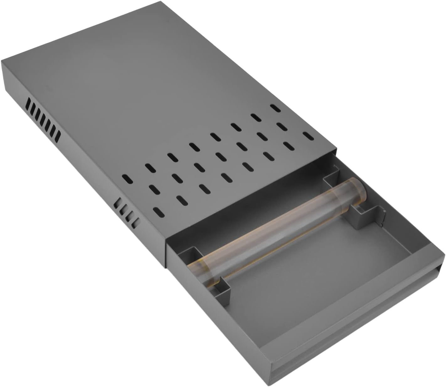 Omabeta Coffee Knock Drawer Stainless Steel Coffee Knock Box for Espresso Grounds with Removable Design anti Slip Feet Rubber Rod Universal for Cafe Home Office (Milk Tea Color)